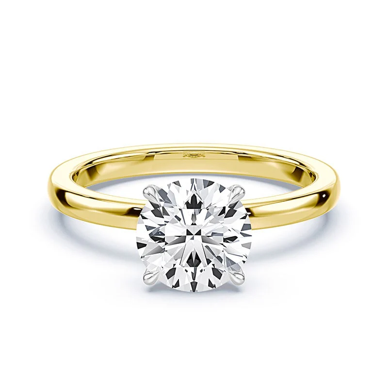 Pave Prongs Round Solitaire