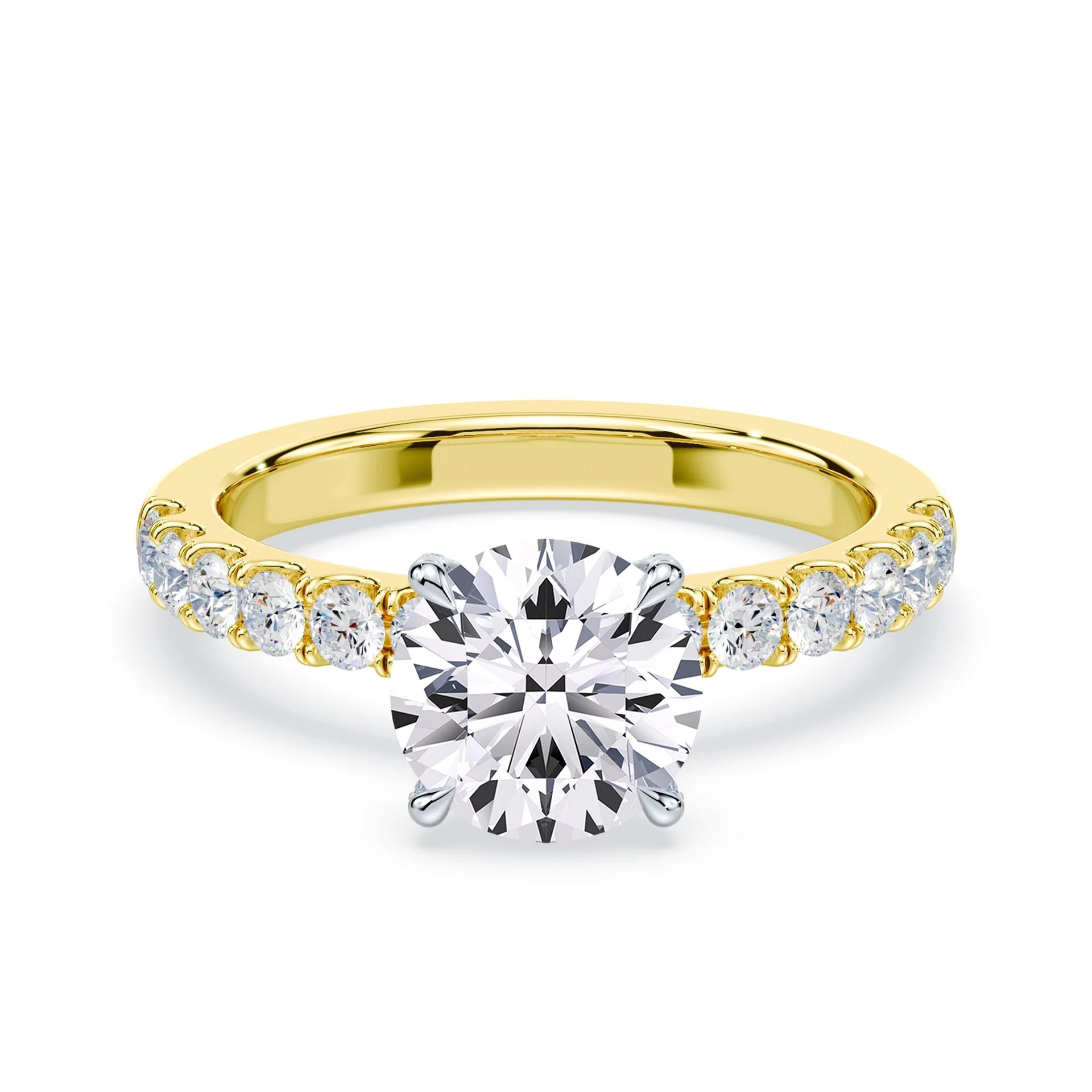 Allover Diamond Medium Band Ring