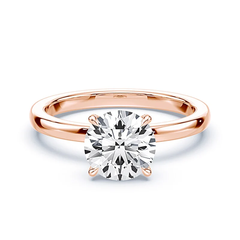 Pave Prongs Round Solitaire