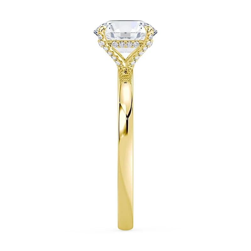 Pave Prongs Round Solitaire - Image 4