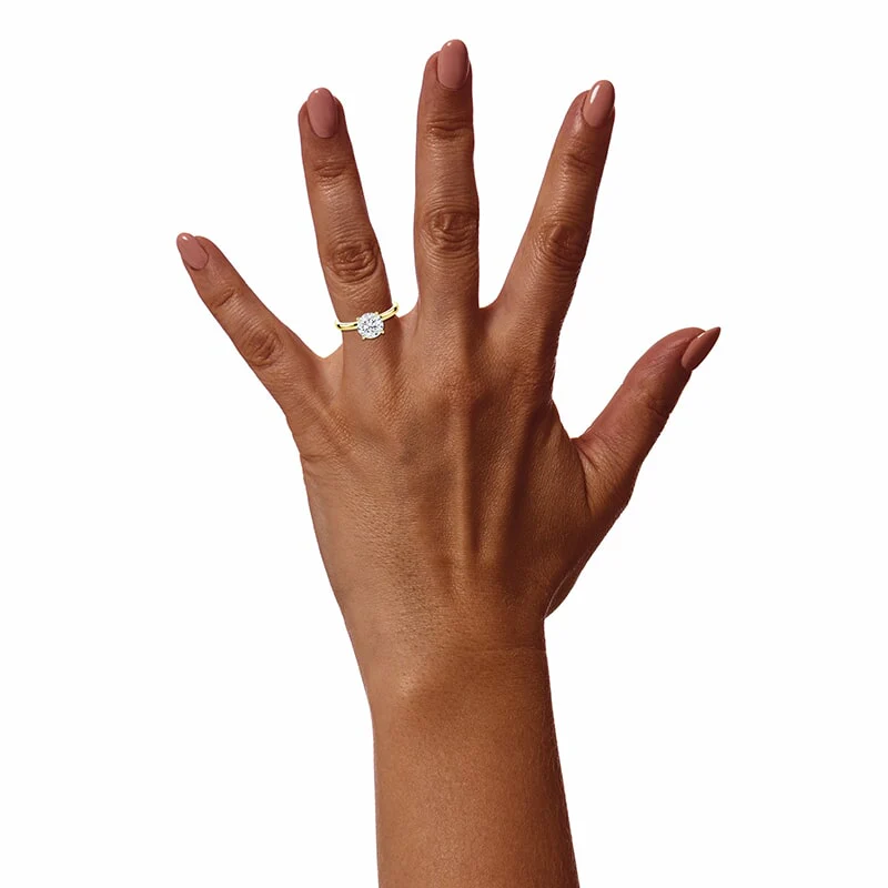 Pave Prongs Round Solitaire - Image 7