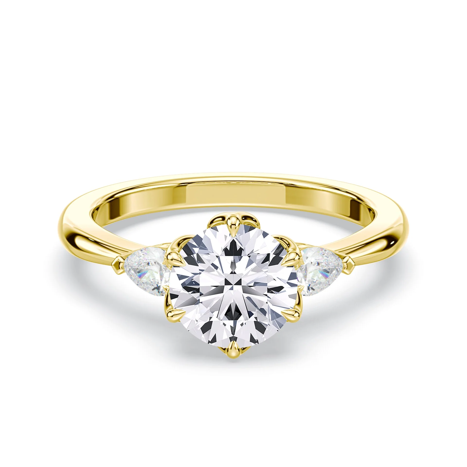 Tulip Accented Ring