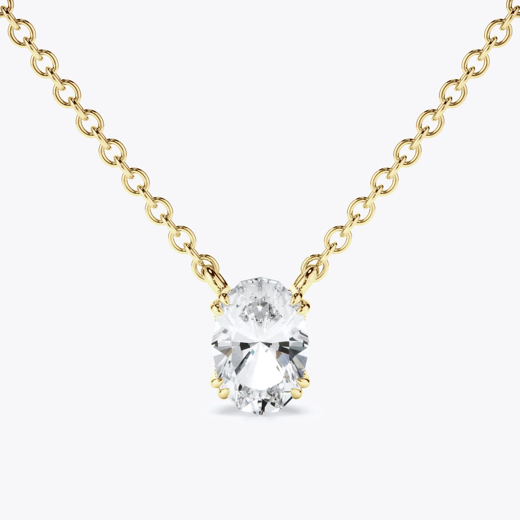 Antique Cut Oval Pendant