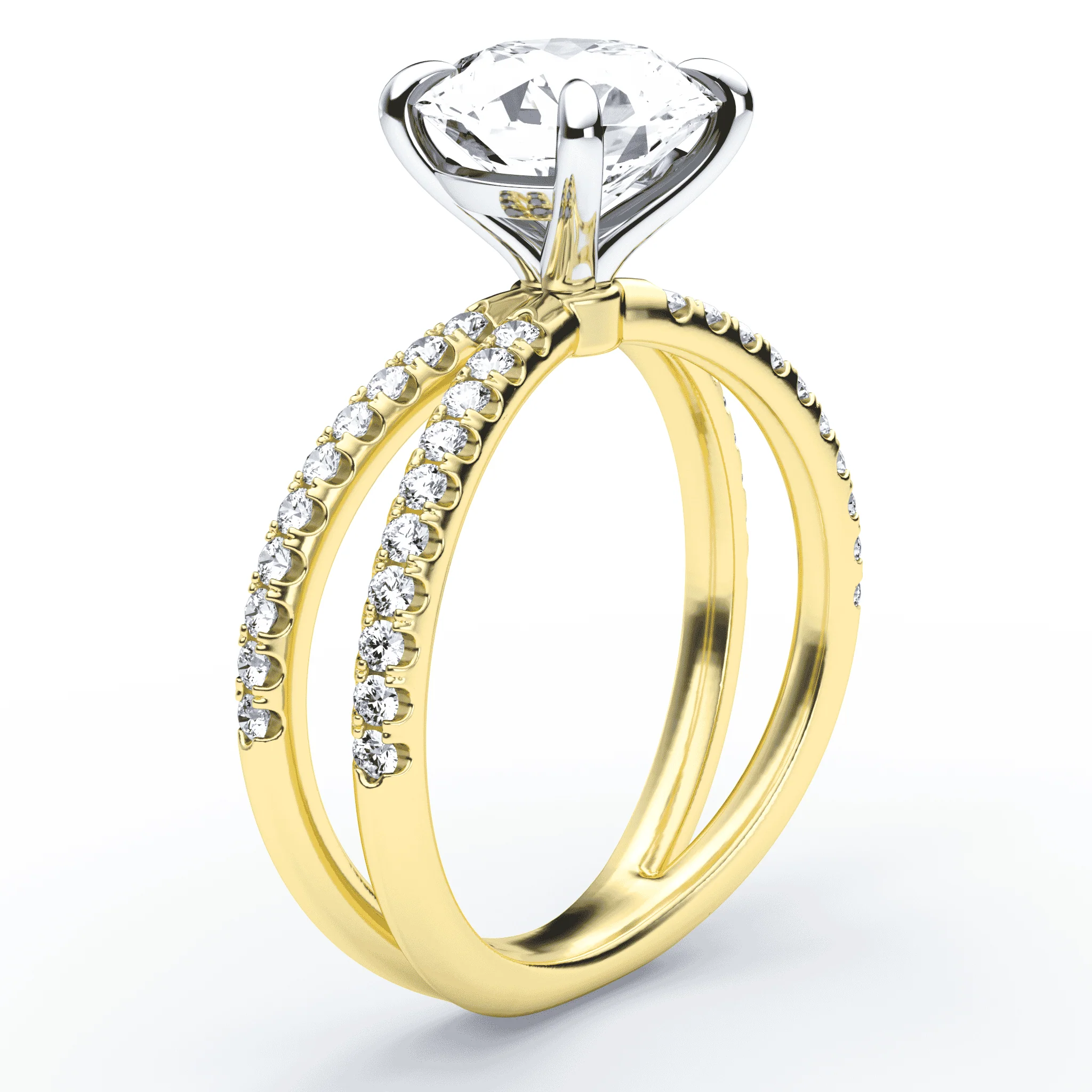 Split Shank Diamond Ring - Image 2