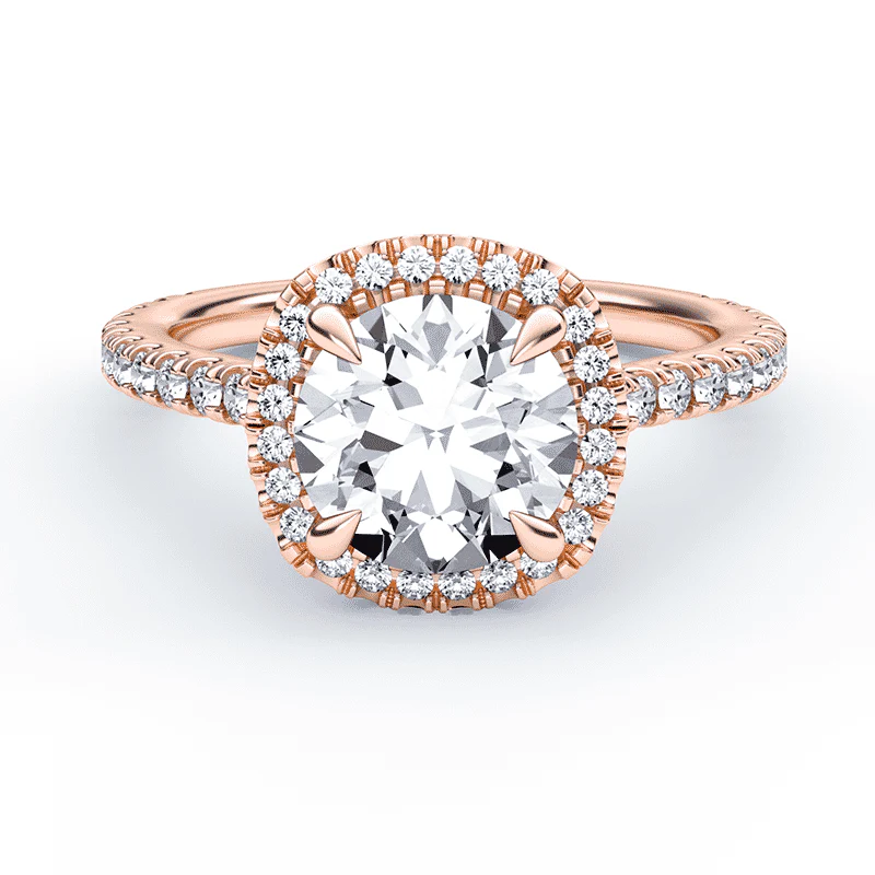Soft Square Luxe Halo Ring