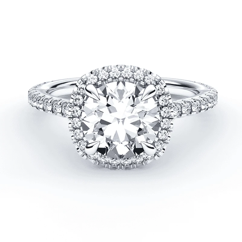 Soft Square Luxe Halo Ring