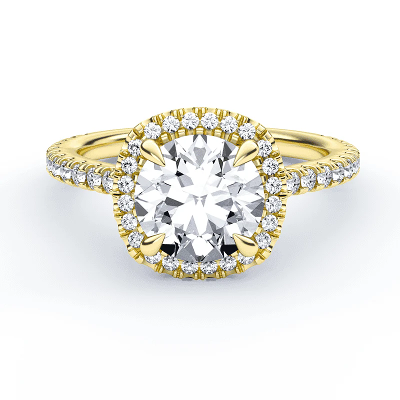 Soft Square Luxe Halo Ring