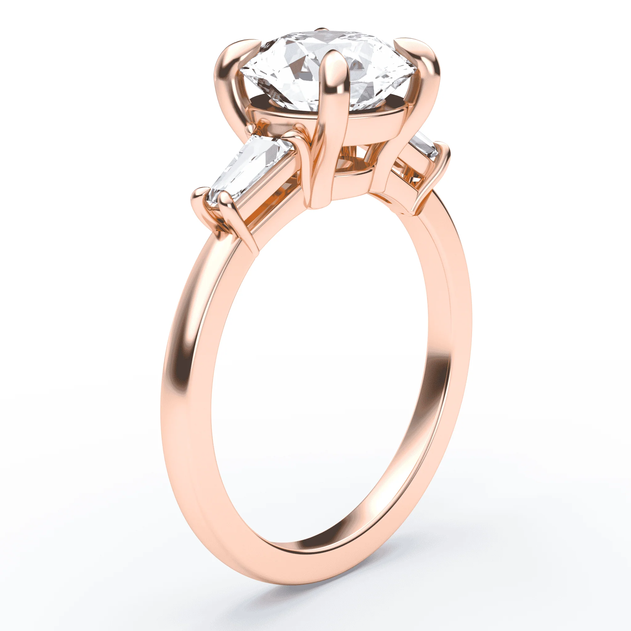 Three Stone Baguette Engagement Ring - Image 2