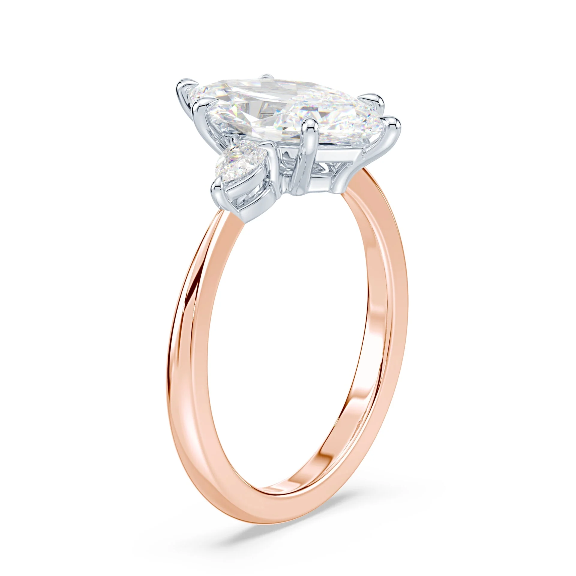 Three Stone Marquise Engagement Ring - Image 2