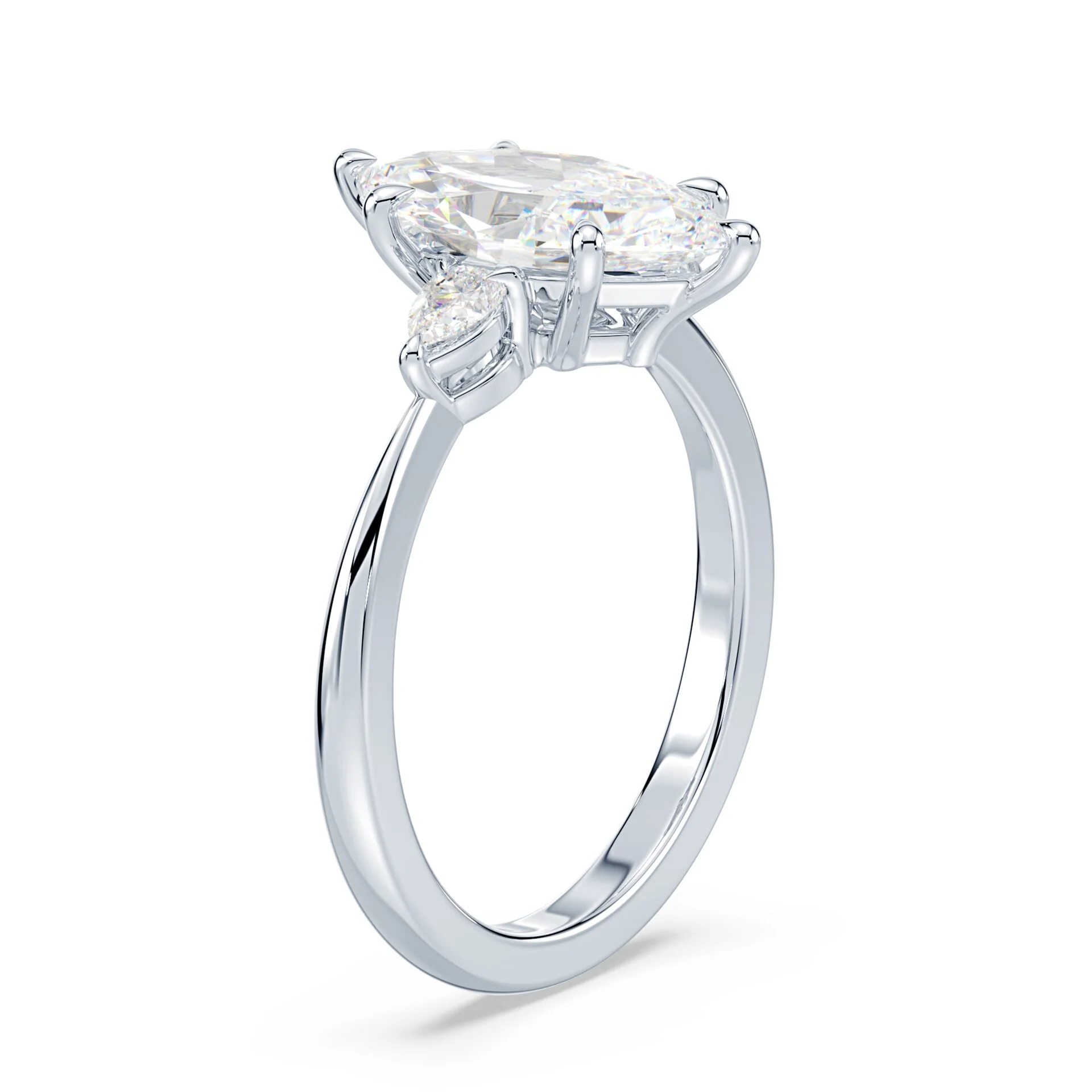 Three Stone Marquise Engagement Ring - Image 2