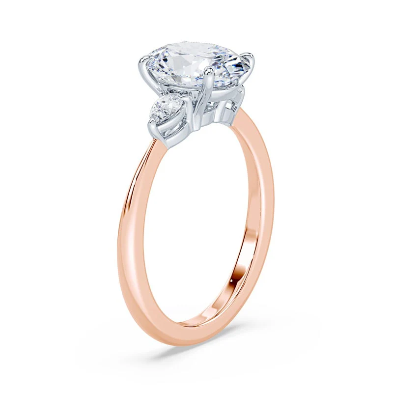 Three Stone Oval Engagement Ring - Image 2
