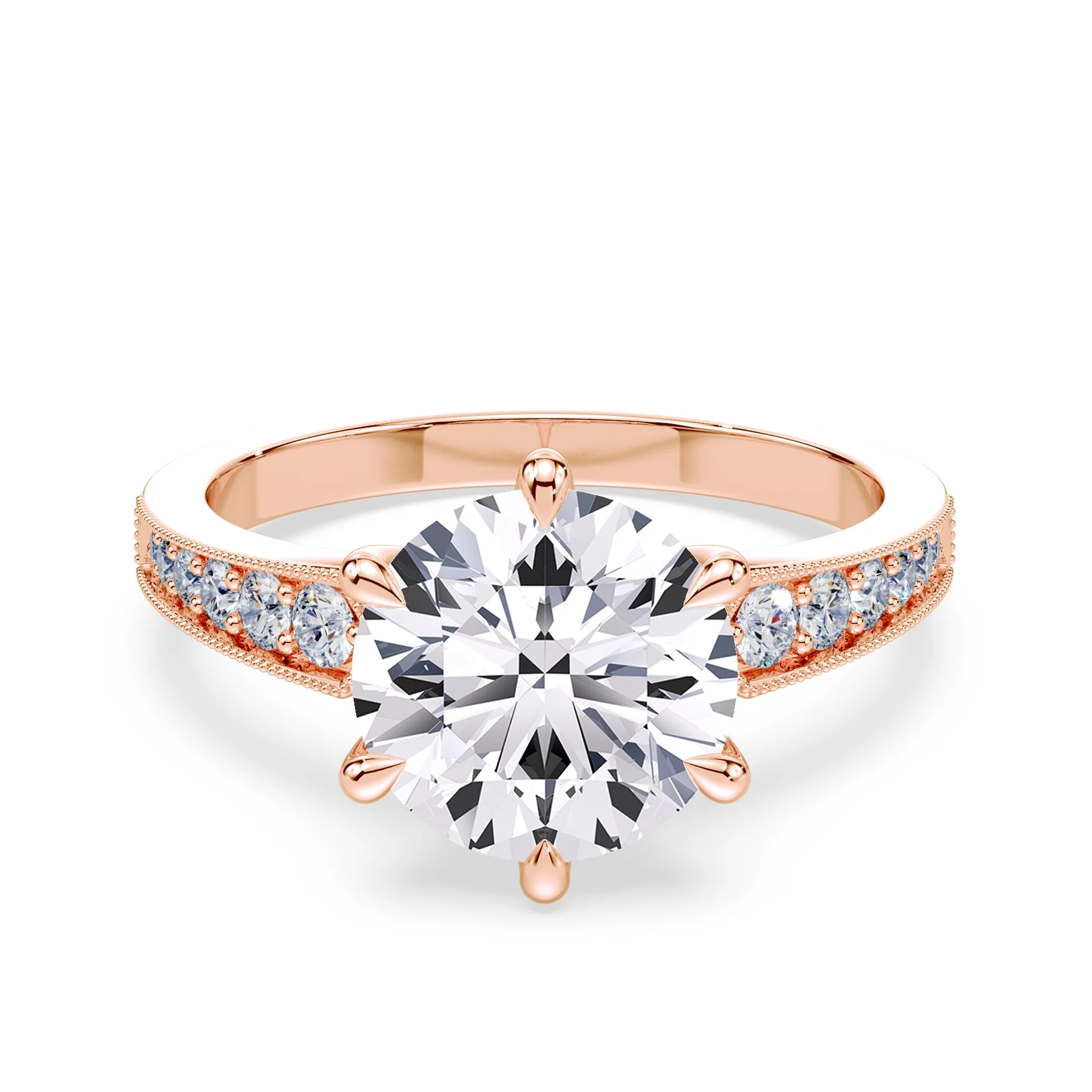 Vintage Crown Engagement Ring