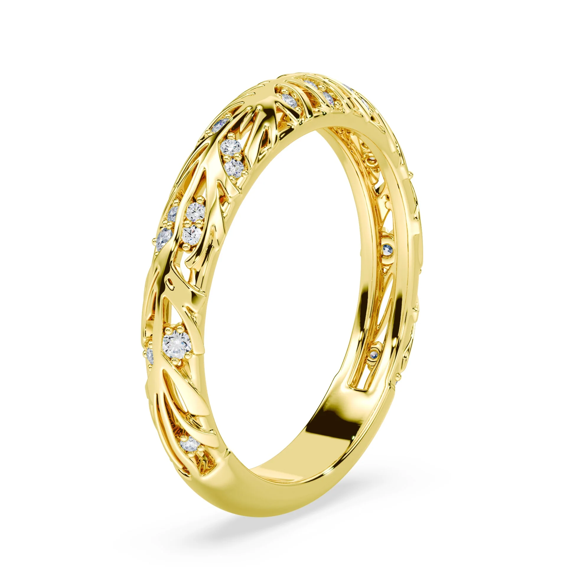 Vintage-Inspired Petal Filigree Band - Image 2